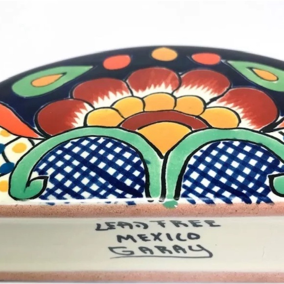 Mexican Hand painted Napkin holder - Picture 6 of 6